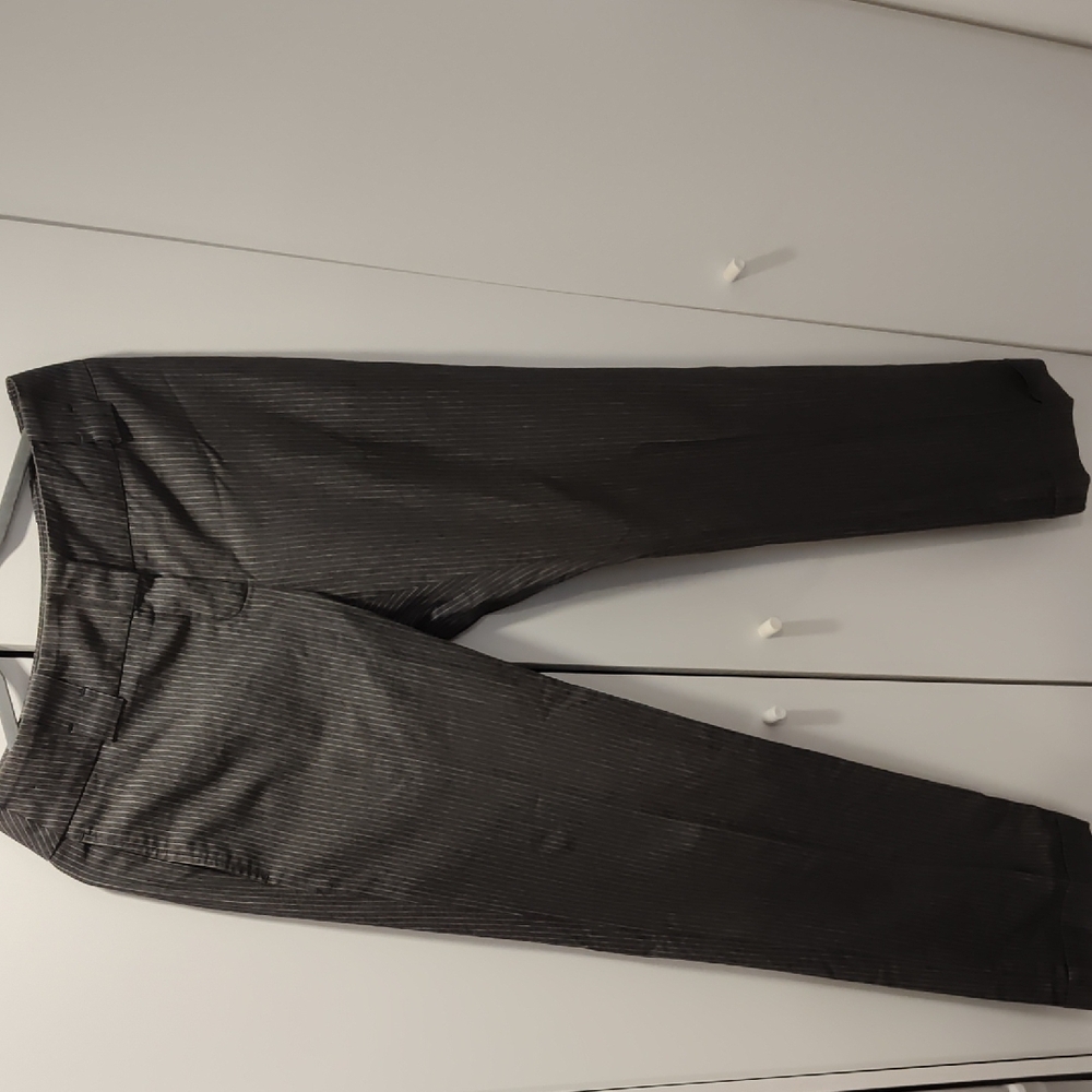 MaxMara Gray Pinstripe Trousers